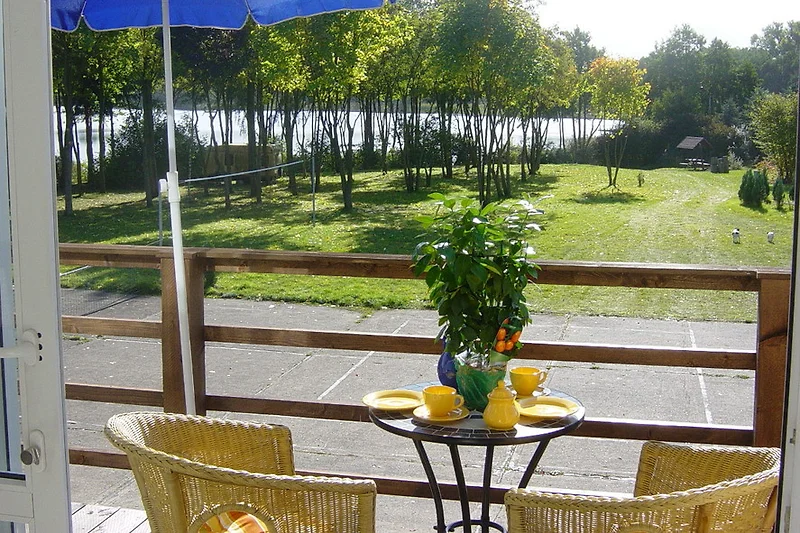 Uitzicht vanuit het vakantieappartement