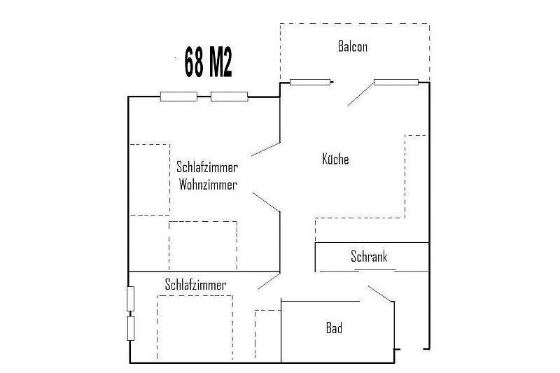 The term "Grundris" is German and translates to "layout" or "floor plan" in English.