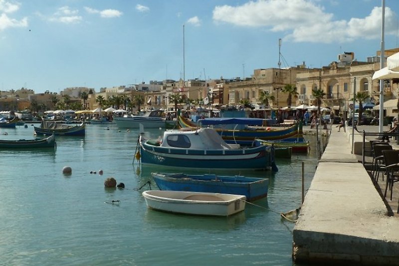 Malerischer Hafen von Marsaxlokk