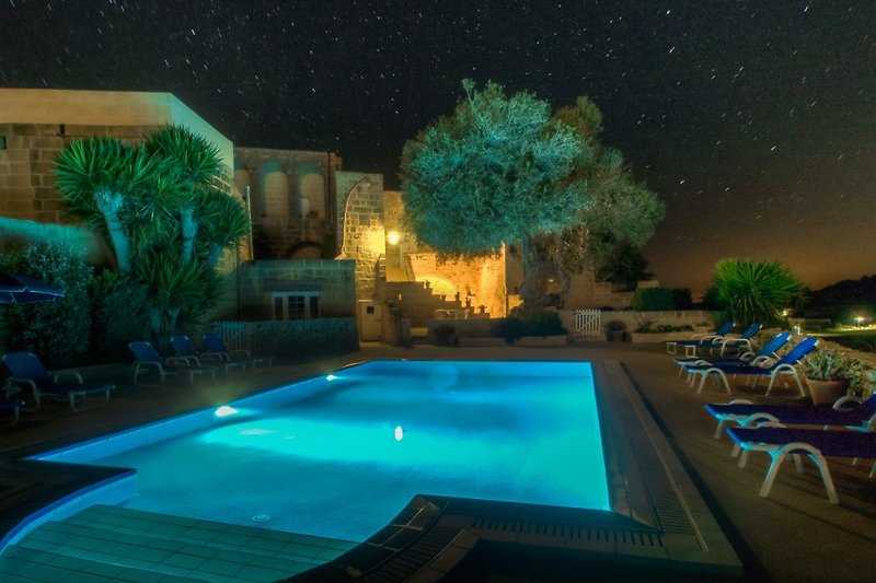Beautiful illuminated pool