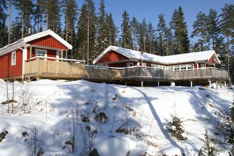 Ferienhaus-Silltal-Švedska zimi