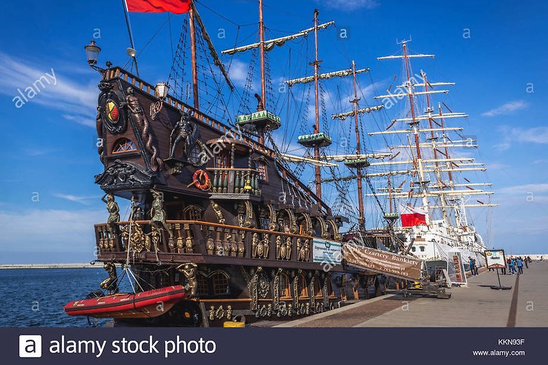 Piratenschiff - Strecke  Gdynia - Sopot - 