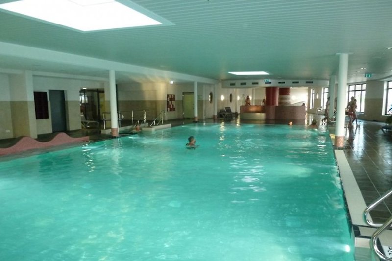Indoor swimming pool on the beach