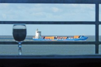 Meerblick Weltschifffahrtsweg