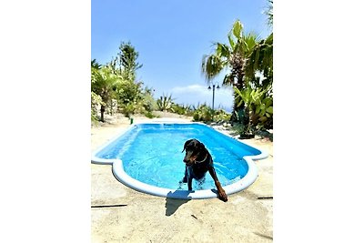 Haus  am Berg mit Meerblick + Pool