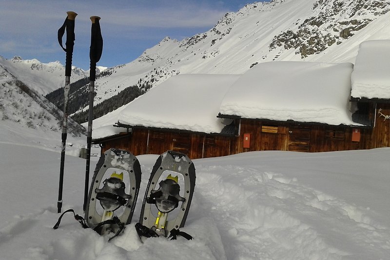 Schneeschuhwanderung Vergalden Alpe Gargellen Montafon