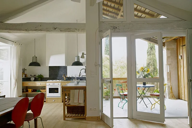 Cucina e pergola La Grange