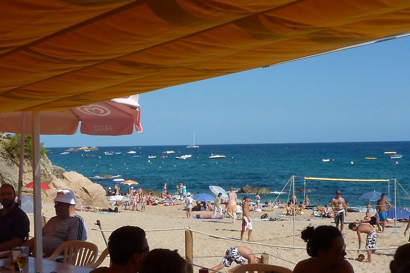 Beach with restaurant