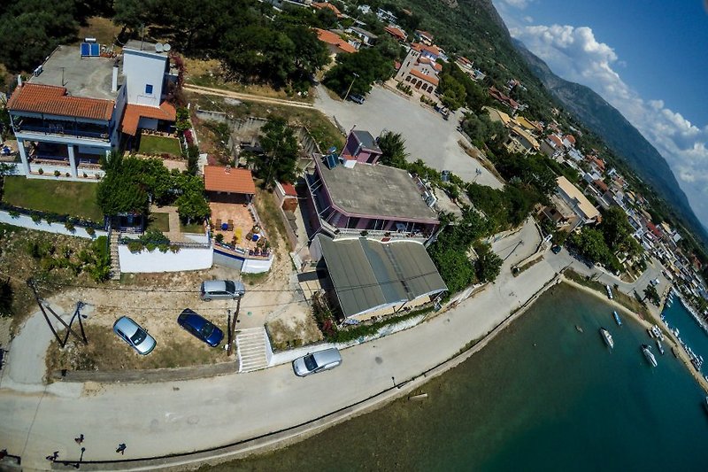 Luftaufnahme der Villa Rosanna