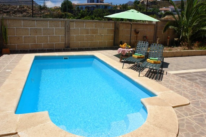 Der Pool des Ferienhauses Casa Maria