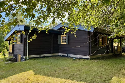 Blockhaus nahe Fredros mit Boot