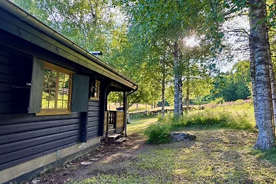 Blockhaus nahe Fredros mit Boot