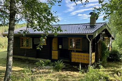 Blockhaus nahe Fredros mit Boot