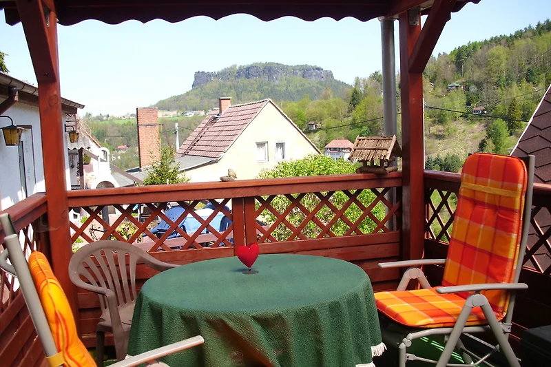 Ihre Terrasse mit Blick zum Lilienstein