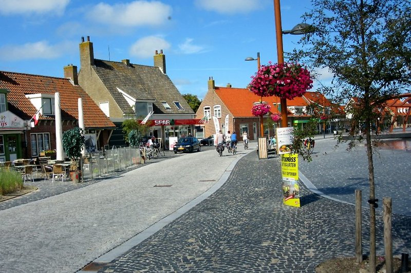 Blick aufs Dorf in Petten