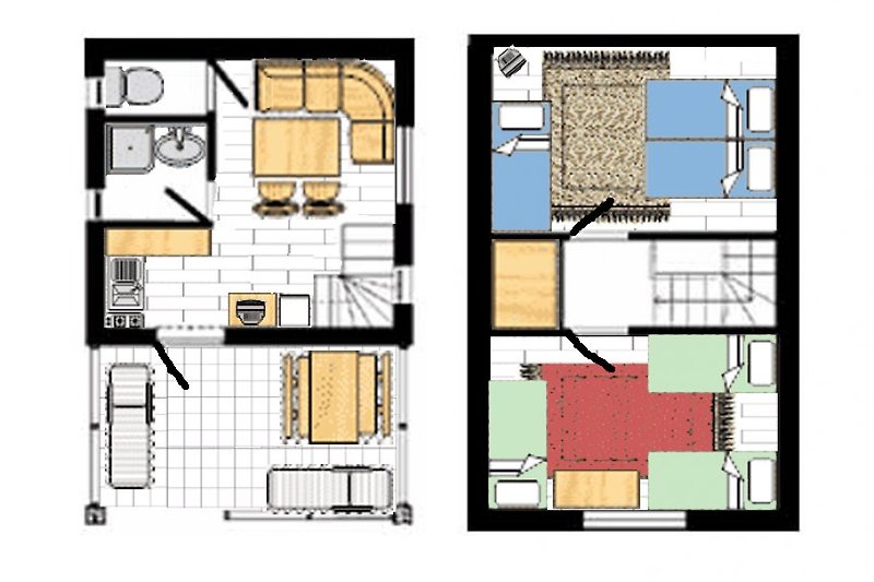 Floor plan of the holiday home