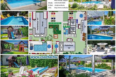 Ferienhaus Csorba mit Klima & Pools