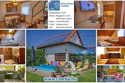 Ferienhaus Csorba mit Klima & Pools