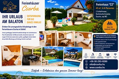 Ferienhaus Csorba mit Klima & Pools