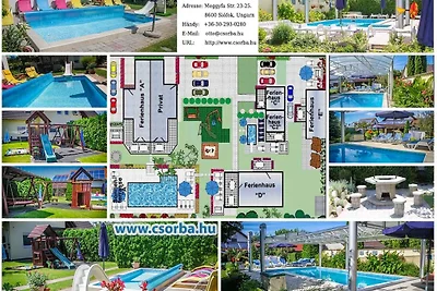 Ferienhaus Csorba mit Klima & Pools