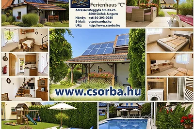 Maison de vacances avec piscine Balaton 