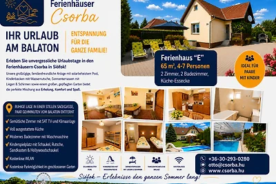 Ferienhaus Csorba mit Klima & Pools