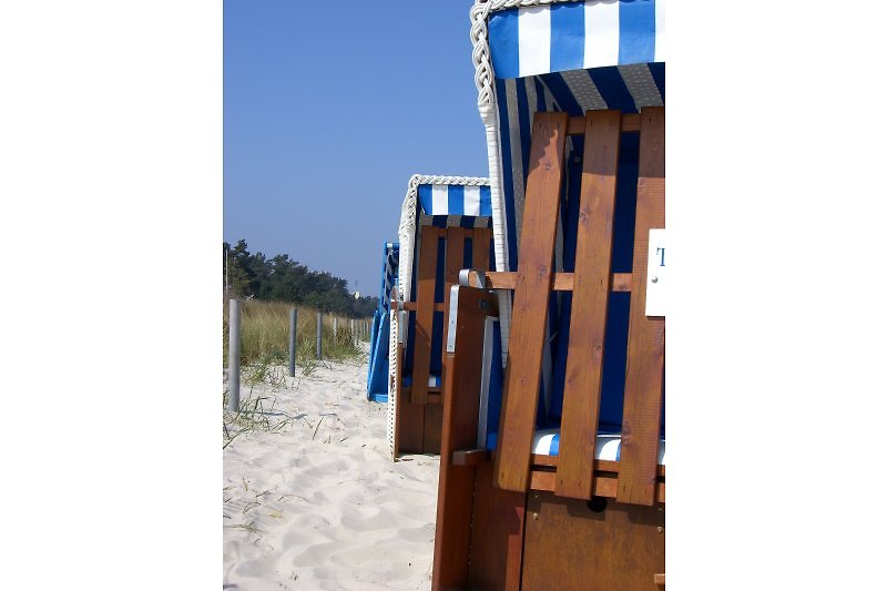 Baltic Sea resort Binz on the beach