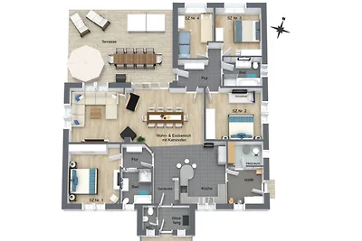 Bungalow Schaalsee MV - 10 Hunde