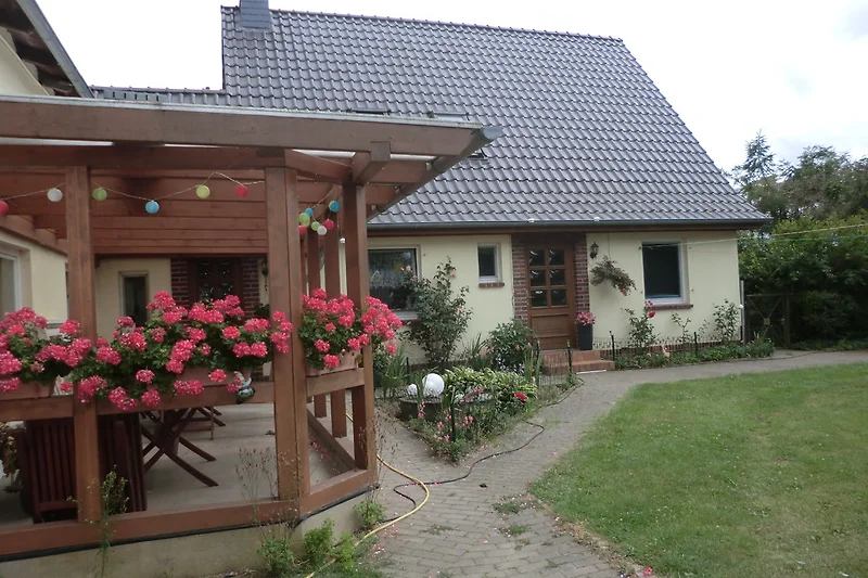 Huis met vakantiewoning op de bovenverdieping