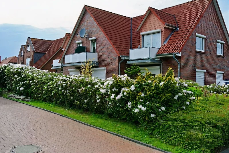 Gezicht op het huis