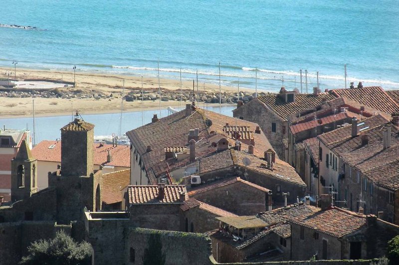 View over the old town of Castiglione della Pescaia