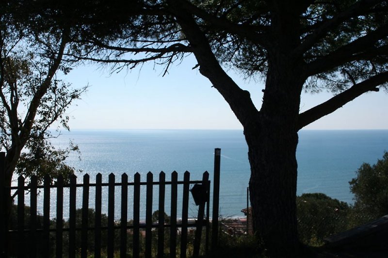 View from the panoramic road of the sea from Castiglione della Pescaia