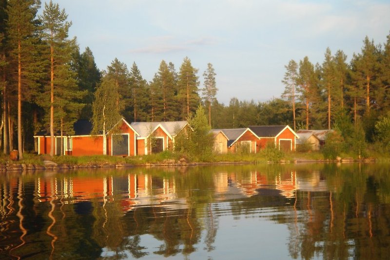 The set of boathouses forms a cultural landmark - but no longer in use.