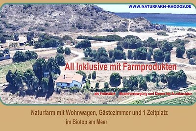 Wohnwagen in Naturfarm 300m zu Meer