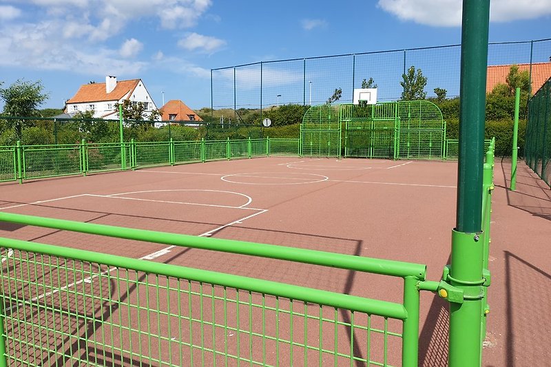 Parkeigener Ballsportplatz (Baskettball und Fußball)