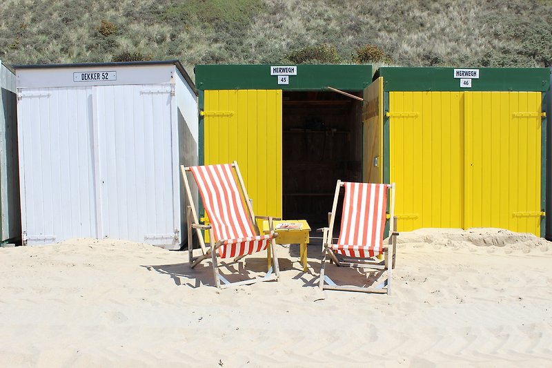 Von April bis September kann das Strandhäuschen genutzt werden.