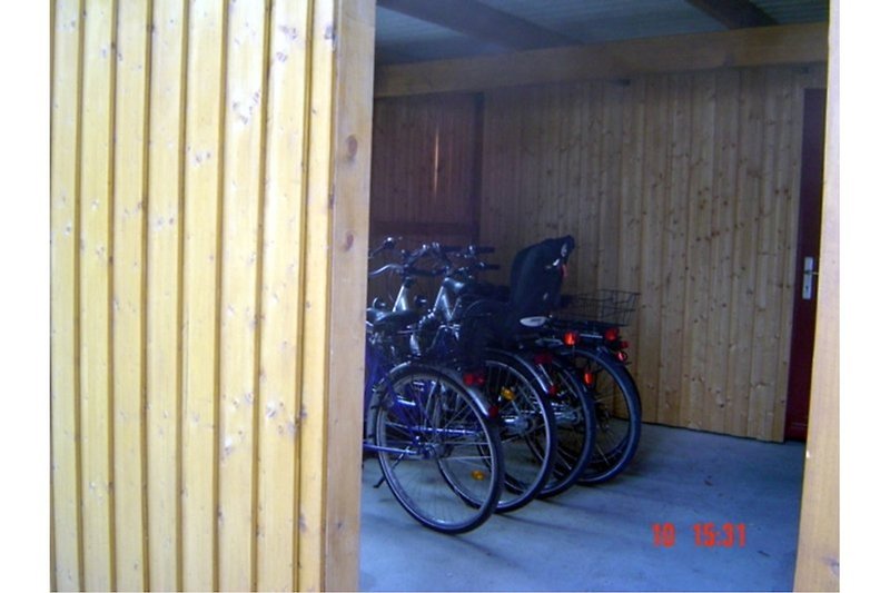 Abstellplatz für die Fahrräder