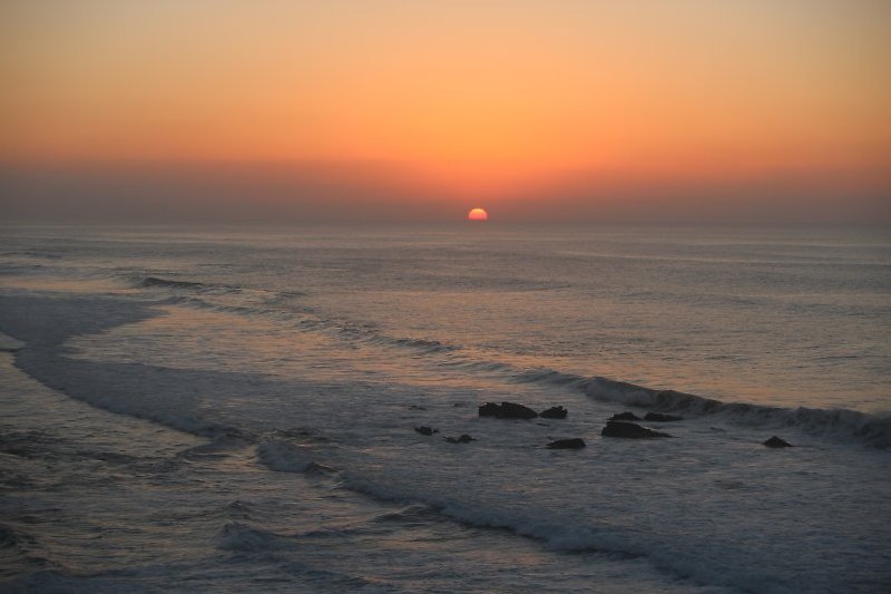 Typischer Sonnenuntergang am Strand von La Pared