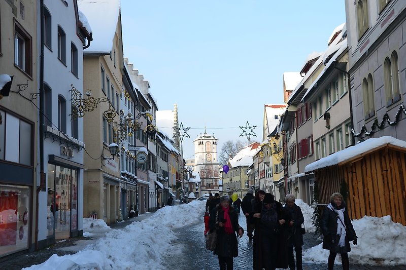 Die Herrenstraße im Winter.