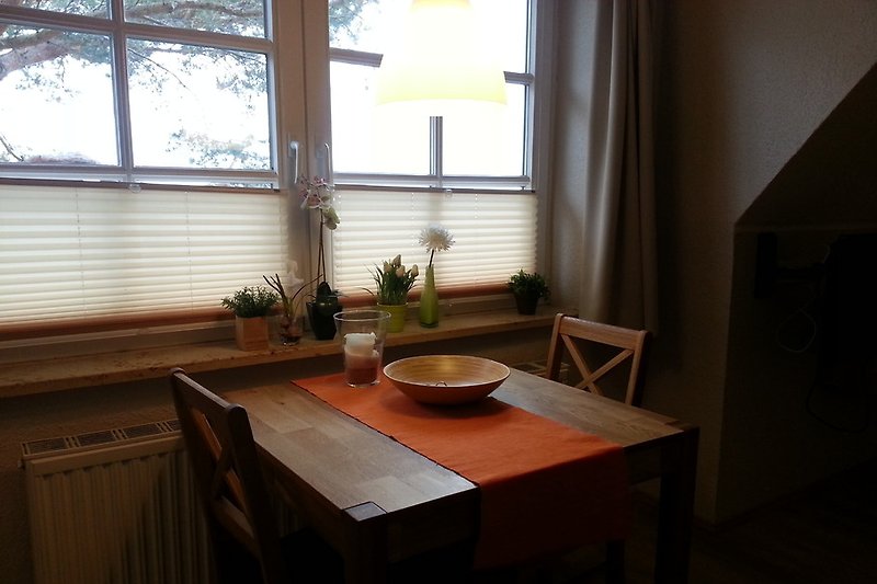 Dining area by the window