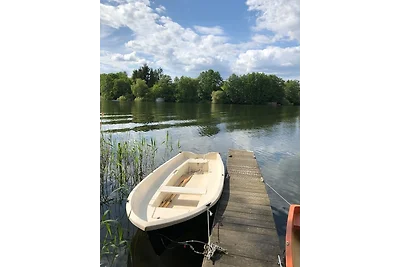 Casa con vista sul lago, pontile, barca, canoa