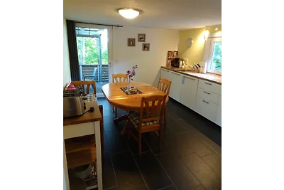 Haus Seeblick, Steg, Boot, Kanadier
