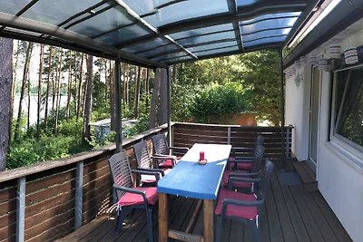 Haus Seeblick, Steg, Boot, Kanadier