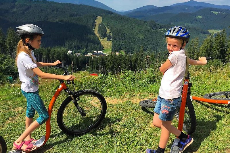 Tara is just a 5 minute drive to this ski resort where in summer you can hire mountain bikes and scooters
