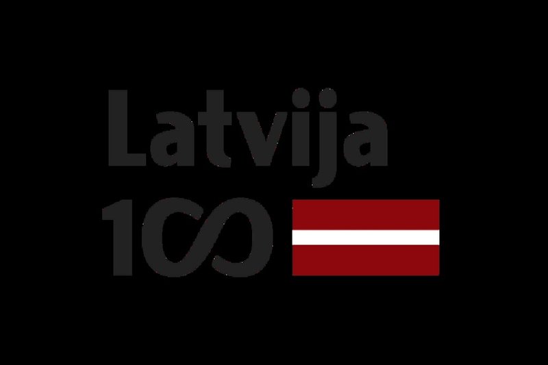 Latvia 100 Logo