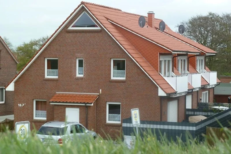 Vakantieverblijf Deichkrabbe op een directe DIJKLOCATIE