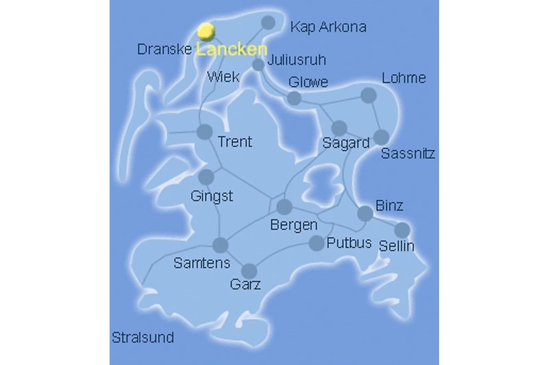 Karte Insel Rügen