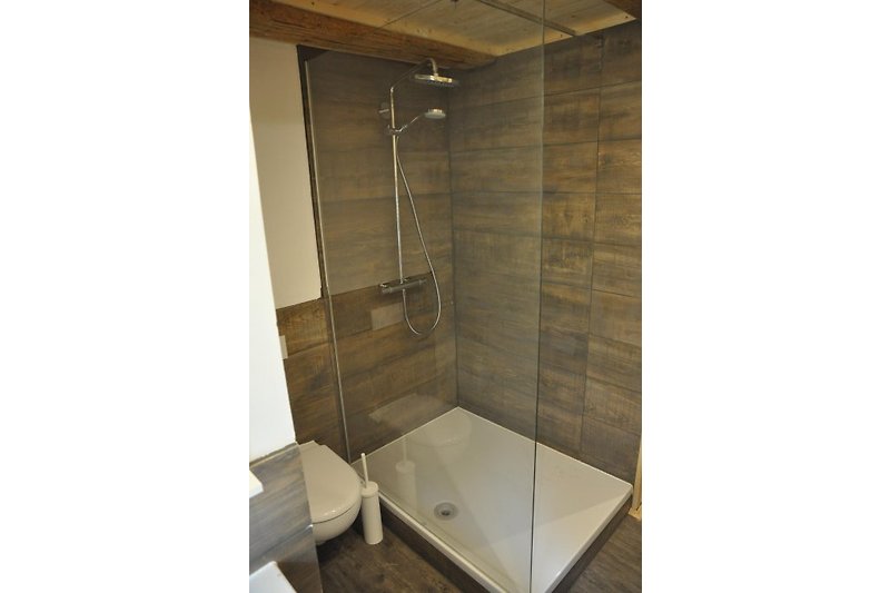 Bathroom with toilet / shower / sink